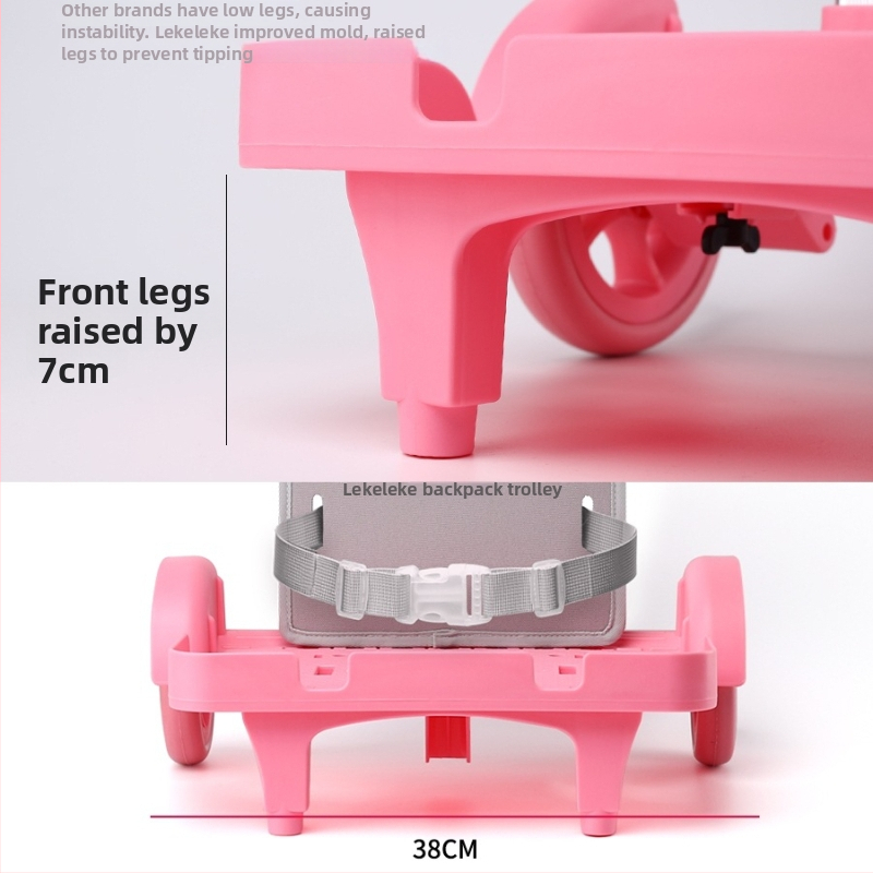 Školský vozík s držiakom na školskú tašku – ABS materiál, značka lecelece, kód produktu Bbgd01, Príslušenstvo batožiny, jar 2024