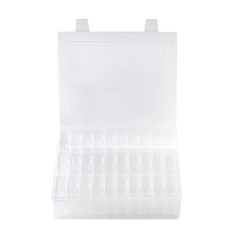 Kutija za skladištenje nakita, plastična, podijeljene pregrade, proziran dizajn, kapacitet 2,2