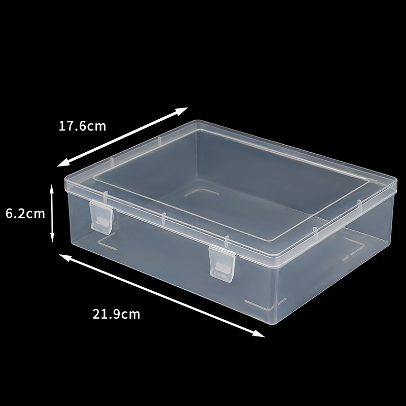 Kutija za skladištenje nakita, plastična, podijeljene pregrade, proziran dizajn, kapacitet 2,2