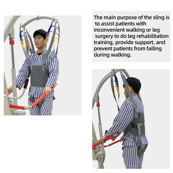 Sling za hodanje za rehabilitaciju – poliester, 1000 g, podržava pacijente s ograničenom mobilnošću tijekom vježbanja hodanja