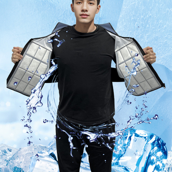 Prsluk za hlađenje s PCM faznim promjenama za rad na otvorenom na gradilištu — poliester, 1100 g