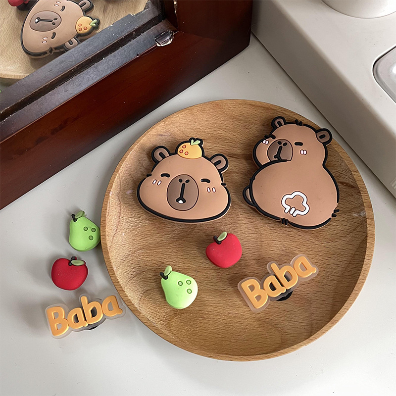 Fun Art dodaci za obuću – Capybara karikatura Raj stil, DIY uklonjiva kopča za sandale i papuče, sve sezone
