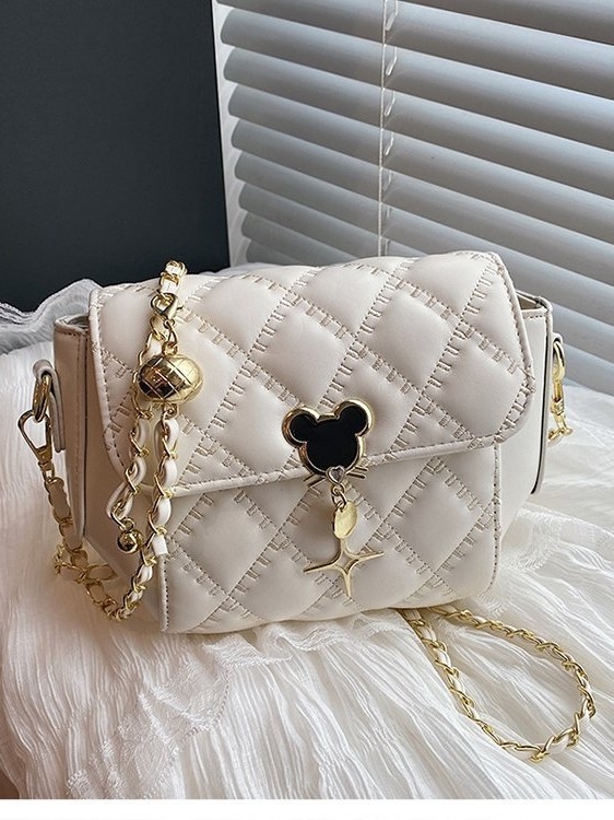 PU mala torbica s dijamantnim ševom i lančanim remenom, ženska torbica za rame ili crossbody
