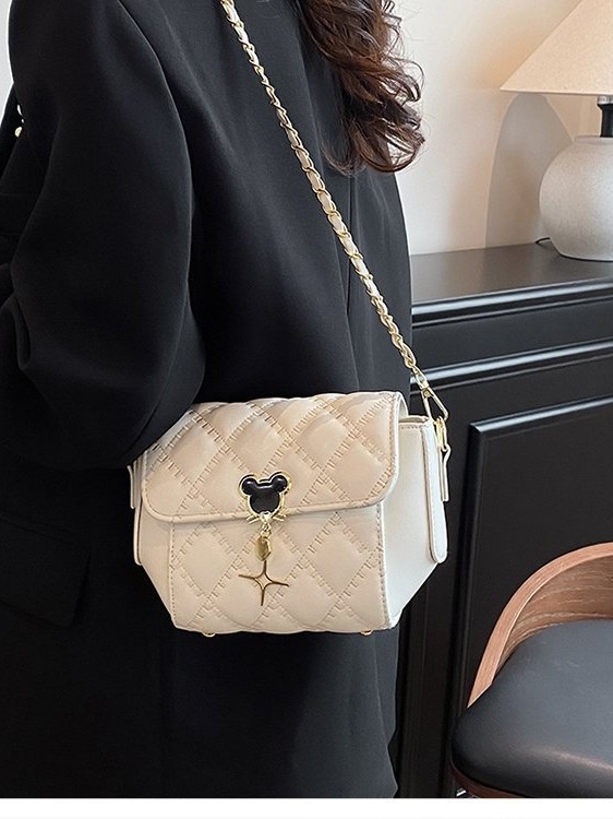 PU mala torbica s dijamantnim ševom i lančanim remenom, ženska torbica za rame ili crossbody