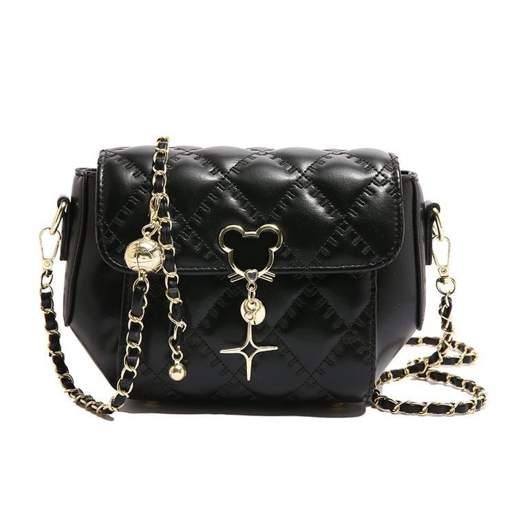 PU mala torbica s dijamantnim ševom i lančanim remenom, ženska torbica za rame ili crossbody