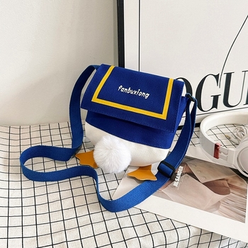 Platnena torba preko ramena za djecu, unisex, životinjski uzorak, prozračna i otporna na habanje, podstava od najlona