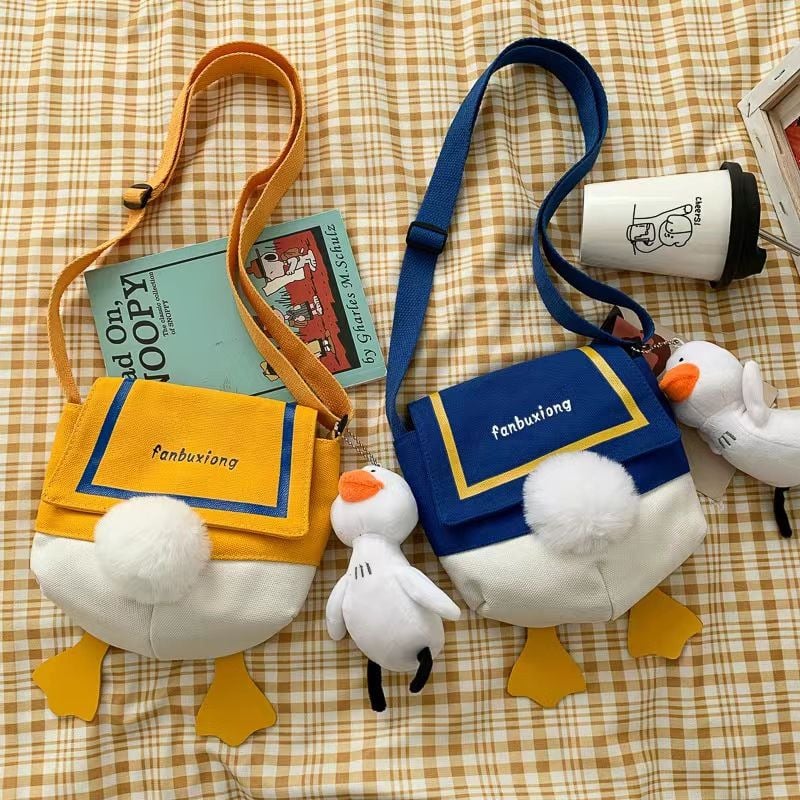 Platnena torba preko ramena za djecu, unisex, životinjski uzorak, prozračna i otporna na habanje, podstava od najlona