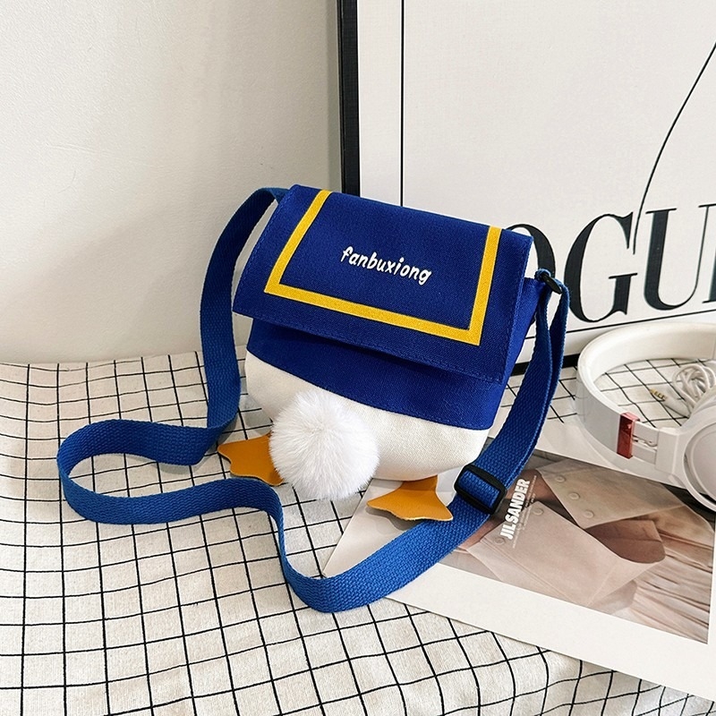 Platnena torba preko ramena za djecu, unisex, životinjski uzorak, prozračna i otporna na habanje, podstava od najlona