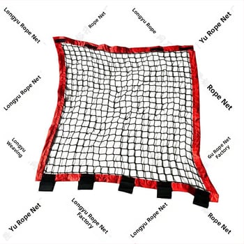 Mreža za zaštitu od pada za platformu ljestve – Model T.z.008, bez čvorova, mreža od polietilena/poliester, stakloplastična izolirana sigurnost