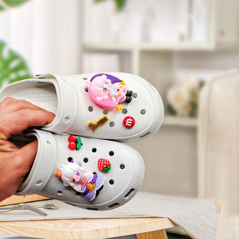 Aksesoar za obuće: cvjetna ukrasna dekoracija, cartoon stil, model Shoe flower; pogodno za sandale i papuče; ljeto