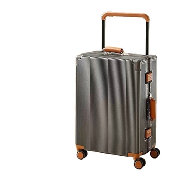 Kofa s aluminijskim okvirom i okretno 360° kotači, unisex, zaključavanje na kombinaciju, pogodan za studentska i poslovna putovanja