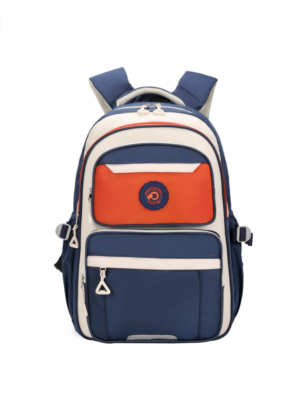 Ученическа раница: лека, водоустойчива, оксфорд плат, голям обем, презрамки с въздушна възглавница