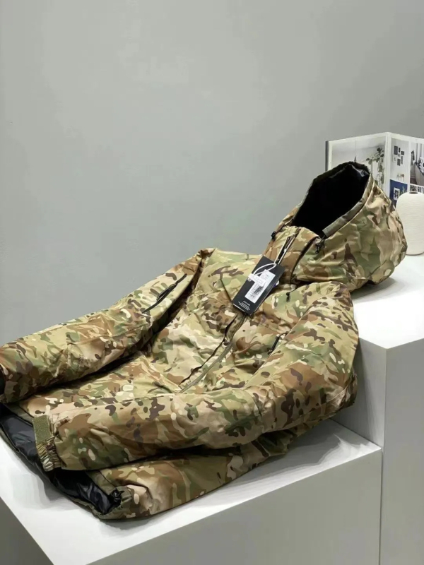 850-fill-power bijelog patkastog perja, muški outdoor kamuflažni parkas, zimska down jakna