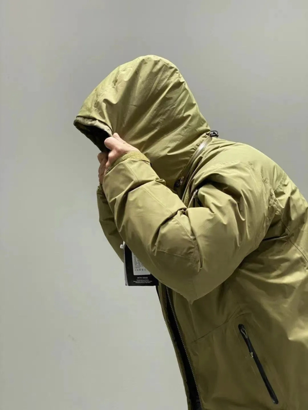 850-fill-power bijelog patkastog perja, muški outdoor kamuflažni parkas, zimska down jakna