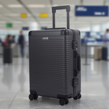 Putni kovčeg od aluminijskog legura, tvrdi kućište, TSA zaključavanje, univerzalni kotači, zapremina 56–75 L