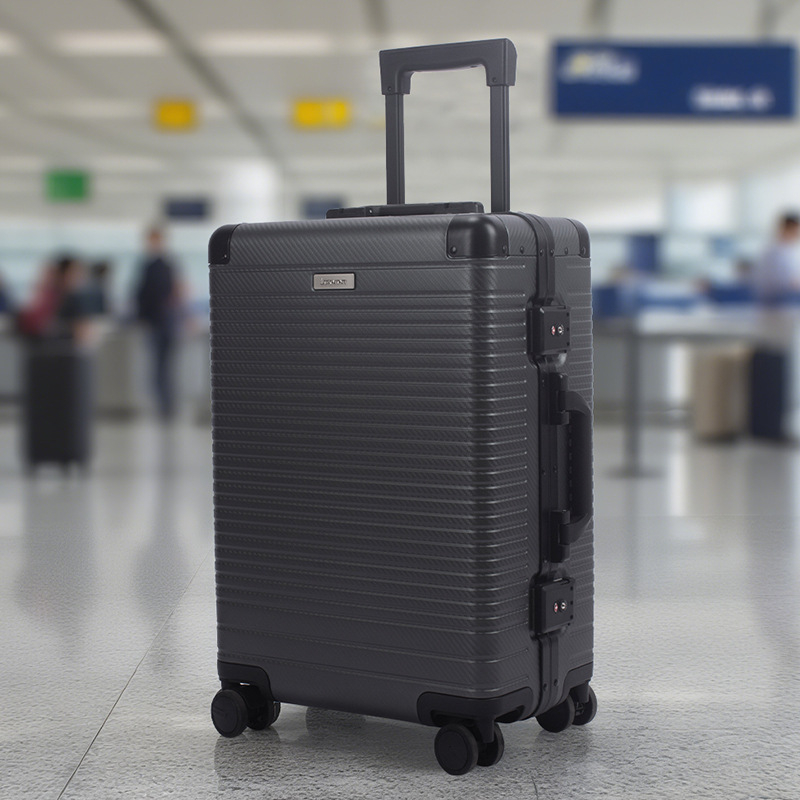 Putni kovčeg od aluminijskog legura, tvrdi kućište, TSA zaključavanje, univerzalni kotači, zapremina 56–75 L