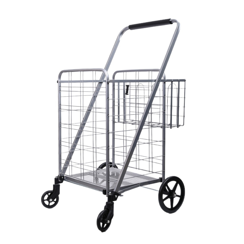 Преносима четириколесна сгъваема железна количка с печат на лого и възможност за персонализация