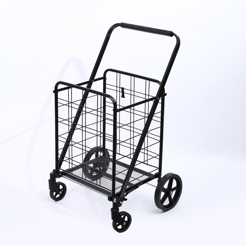 Преносима четириколесна сгъваема железна количка с печат на лого и възможност за персонализация