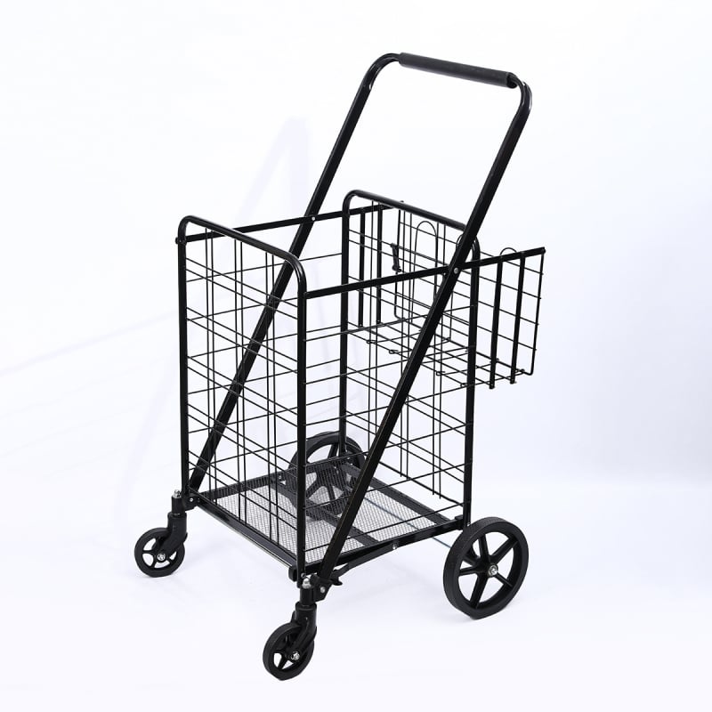 Преносима четириколесна сгъваема железна количка с печат на лого и възможност за персонализация