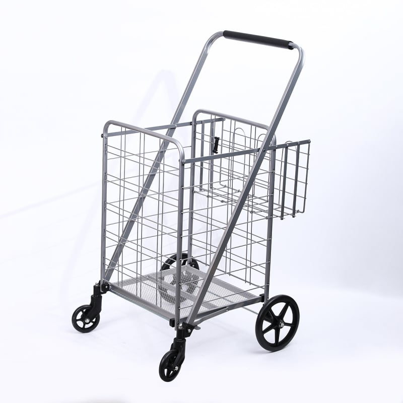 Преносима четириколесна сгъваема железна количка с печат на лого и възможност за персонализация