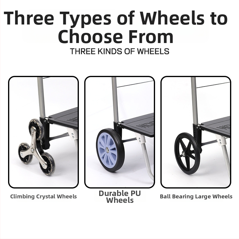 Dvojkoliesová zložená nákupná taška pre domáce použitie - prenosná, rám z oceľových trubiek, možnosť potlače loga