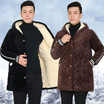 Geacă de iarnă cu glugă, căptușită cu poliester, croială lejeră, lungime medie, închidere cu nasturi la un rând, umplutură poliester și căptușeală poliester, buzunare laterale