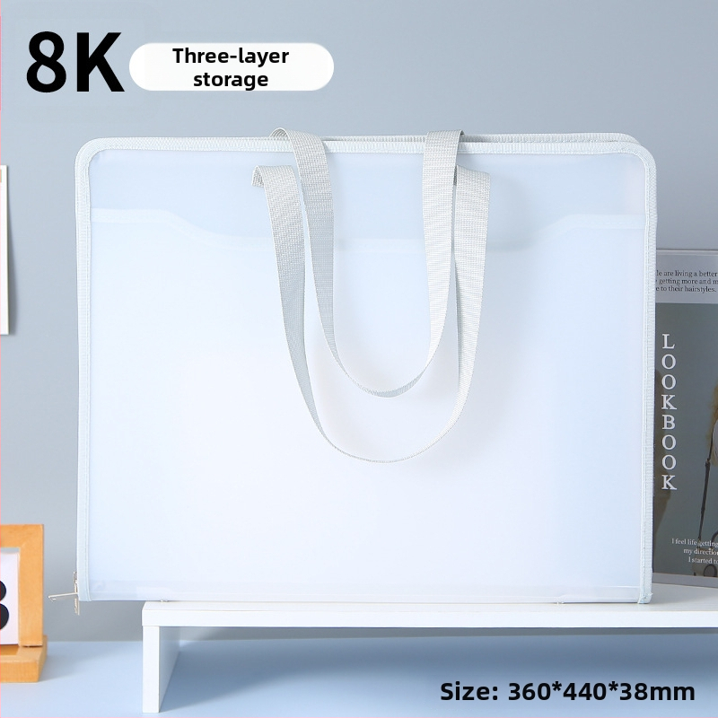 New Puda 8889 – PP materijal za umjetničko skladištenje: 4K umjetnički album, papir za crtanje, torba za skice, fascikl za radove, 8K skic papir, prijenosna torba za papir