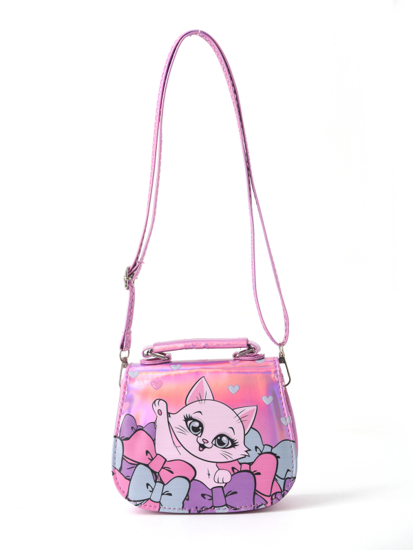 Dječja crossbody torbica za djevojčice s motivom jednoroga, vodootporan PVC vanjski dio, PU podstava