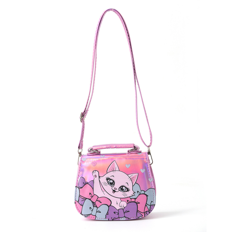 Dječja crossbody torbica za djevojčice s motivom jednoroga, vodootporan PVC vanjski dio, PU podstava