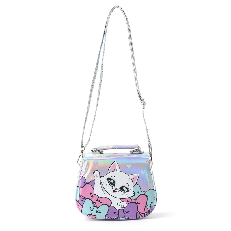 Dječja crossbody torbica za djevojčice s motivom jednoroga, vodootporan PVC vanjski dio, PU podstava