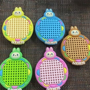 Okoshi μαγνητικός πίνακας ζωγραφικής με μεταλλικές μπίλιες, μπρελόκ, πλαστικό, χαριτωμένο στυλ