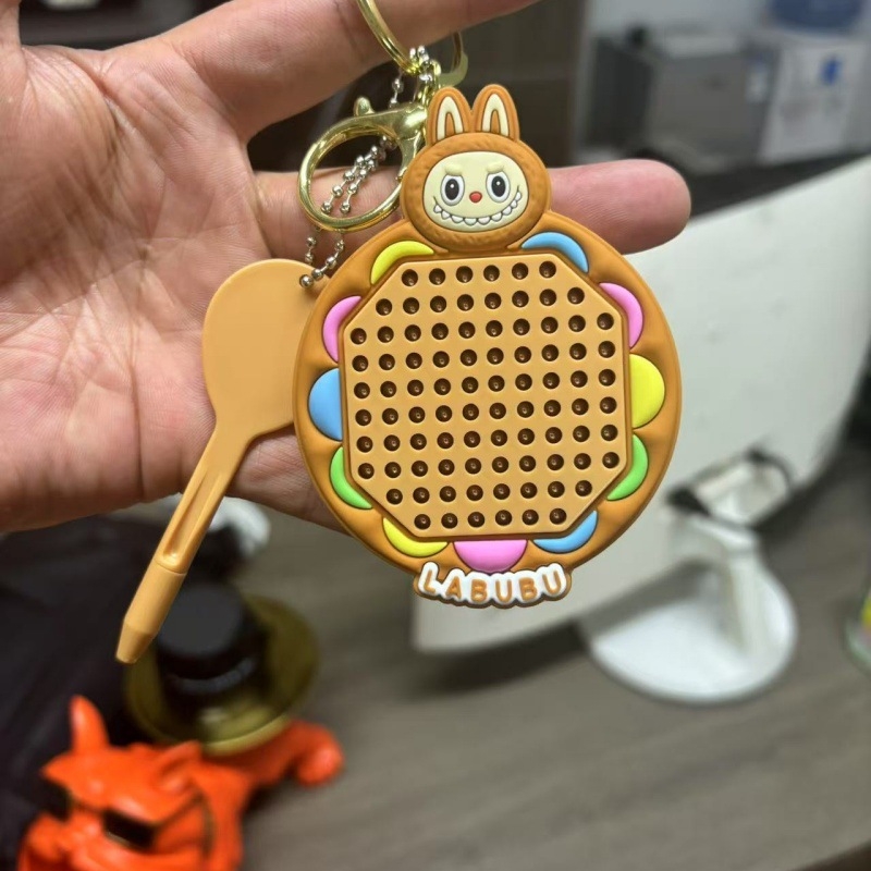 Okoshi μαγνητικός πίνακας ζωγραφικής με μεταλλικές μπίλιες, μπρελόκ, πλαστικό, χαριτωμένο στυλ