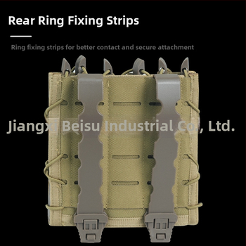 Tigris stílusú taktikai táska MOLLE rögzítéssel, gyors hozzáférés rendszerrel, 9 mm adapterrel, matt nylon anyag