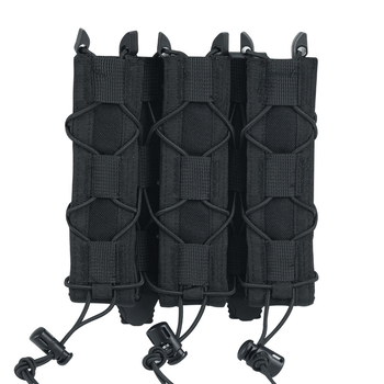 Tigris stílusú taktikai táska MOLLE rögzítéssel, gyors hozzáférés rendszerrel, 9 mm adapterrel, matt nylon anyag