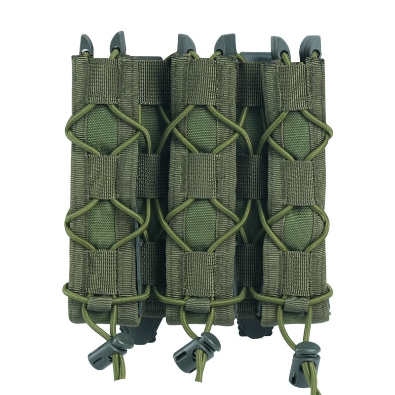 Tigris stílusú taktikai táska MOLLE rögzítéssel, gyors hozzáférés rendszerrel, 9 mm adapterrel, matt nylon anyag