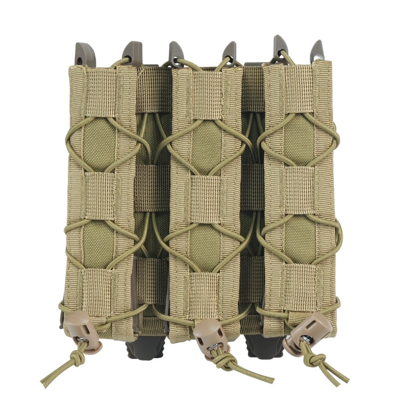 Tigris stílusú taktikai táska MOLLE rögzítéssel, gyors hozzáférés rendszerrel, 9 mm adapterrel, matt nylon anyag