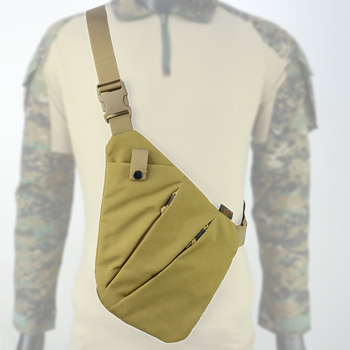Crossbody torba s anti-krađom za vanjsku upotrebu, taktičko skladištenje; 1000D najlon; prozračan; vodootporan; ultra lagana