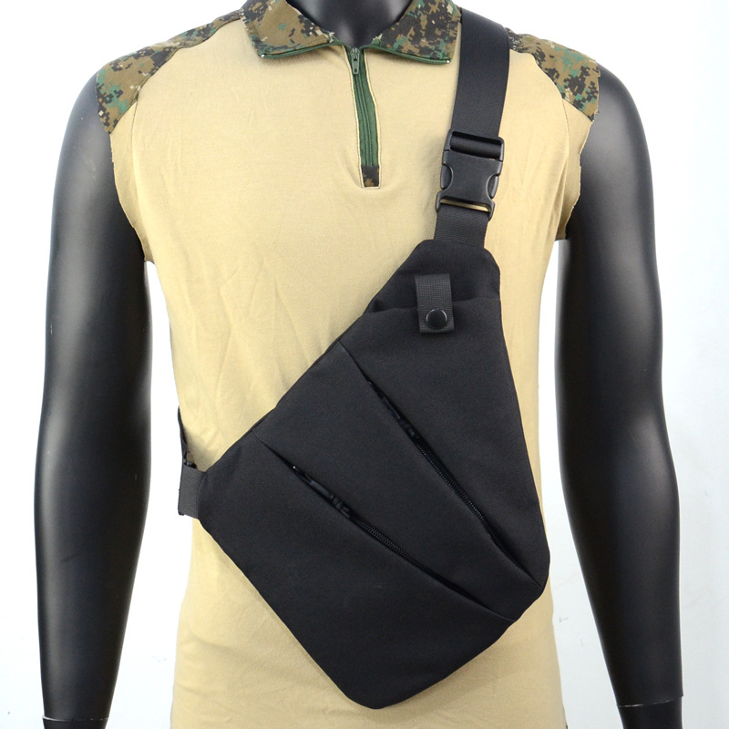 Crossbody torba s anti-krađom za vanjsku upotrebu, taktičko skladištenje; 1000D najlon; prozračan; vodootporan; ultra lagana