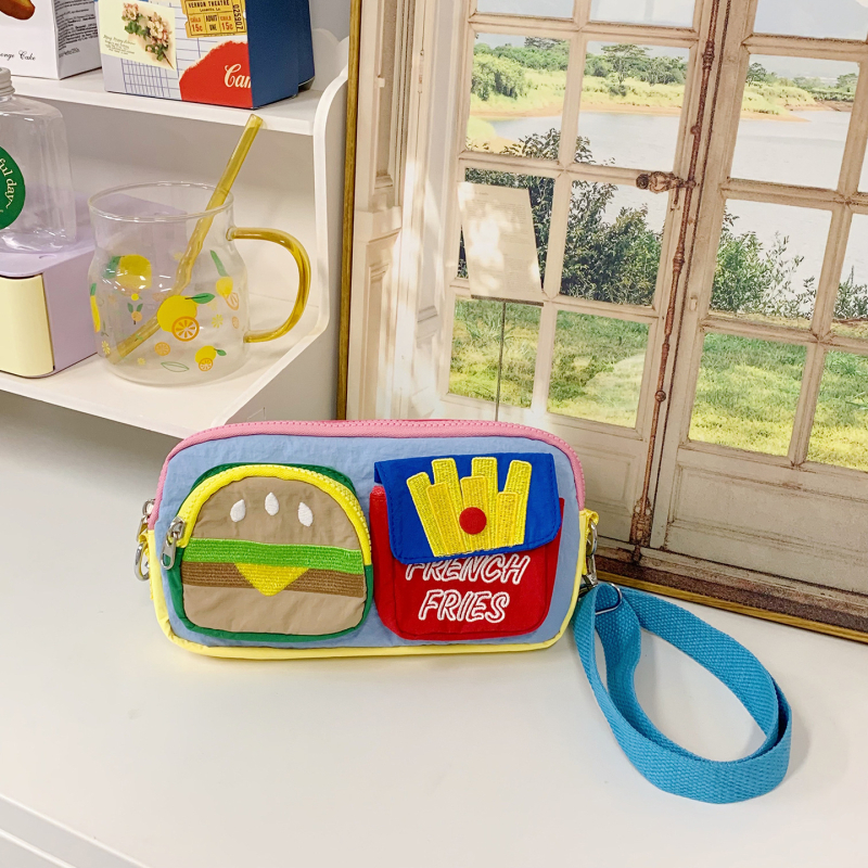 Dječja torba za rame s dopamin motivom, korejski stil, crossbody, lagana najlon torba s poliester podstavom, svakodnevna upotreba