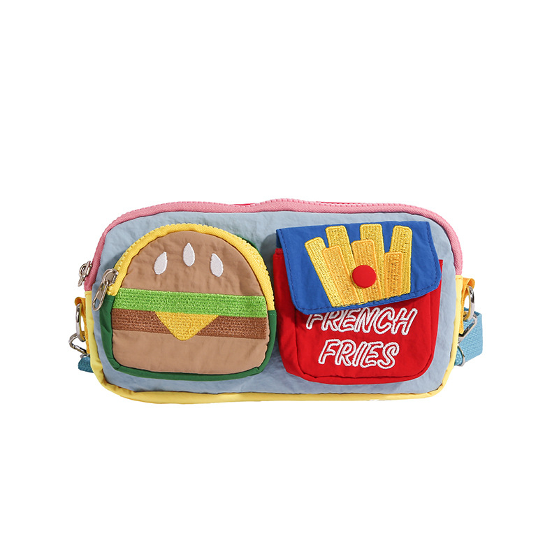 Dječja torba za rame s dopamin motivom, korejski stil, crossbody, lagana najlon torba s poliester podstavom, svakodnevna upotreba