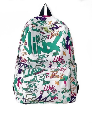 Unisex nylon ruksak, studentski kampus stil, kapacitet 36–55 L, džep za 9-inčni laptop, uzorak slova