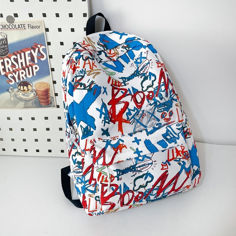 Unisex nylon ruksak, studentski kampus stil, kapacitet 36–55 L, džep za 9-inčni laptop, uzorak slova