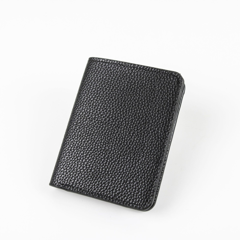 PU bőrből készült érmepénztárca, függőleges négyzetes formájú, egyszínű, ID rekesz, nyílt kivitel, PIERU S0605