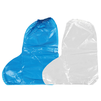 Acoperire de pantofi de unică folosință, cu lungime mărită, grosime 0,02, impermeabilă și rezistentă la praf, PE