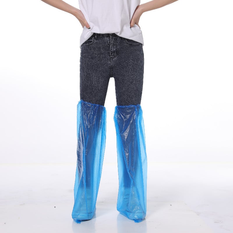 Acoperire de pantofi de unică folosință, cu lungime mărită, grosime 0,02, impermeabilă și rezistentă la praf, PE