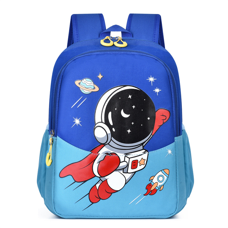 Ruksak za vrtić s karikaturnim dizajnom astronauta, lagan, Oxford materijal, prozračan, podstava od poliestera