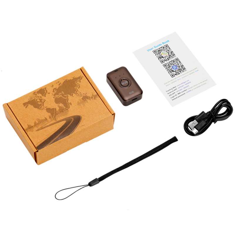 G06 GPS тракер с SOS бутон за спешна помощ за възрастни и деца, безжична аларма против кражба, IPX65, 120 ч живот на батерията, GPS точност 5–50 м, поддръжка на Google Maps