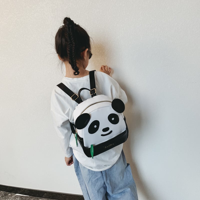 Dječji ruksak Panda od PU, unisex, podstava od poliestera, smanjuje opterećenje, moderan dizajn