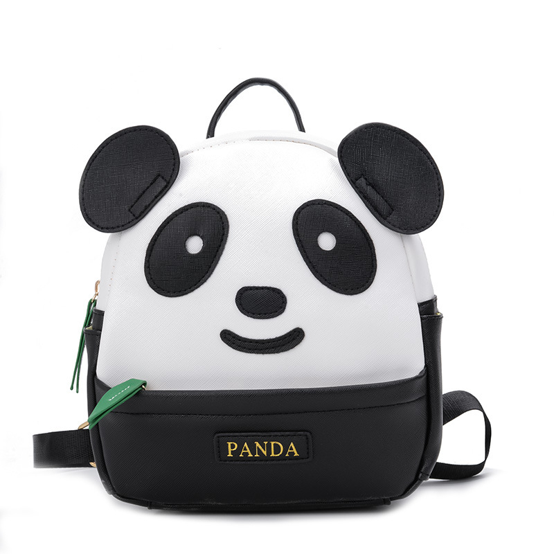 Dječji ruksak Panda od PU, unisex, podstava od poliestera, smanjuje opterećenje, moderan dizajn