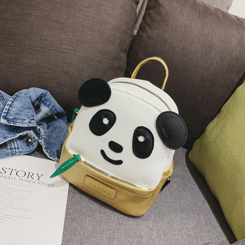 Dječji ruksak Panda od PU, unisex, podstava od poliestera, smanjuje opterećenje, moderan dizajn